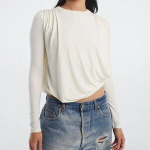The Line by K Ophelia Top Vanilla Ivory Size XS - S